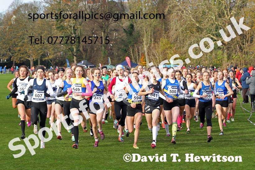 Womens under-17s and under-20s, European Cross Country Championships Trials, Sefton Park, Liverpool. Photo: David T. Hewitson/Sports for All Pics